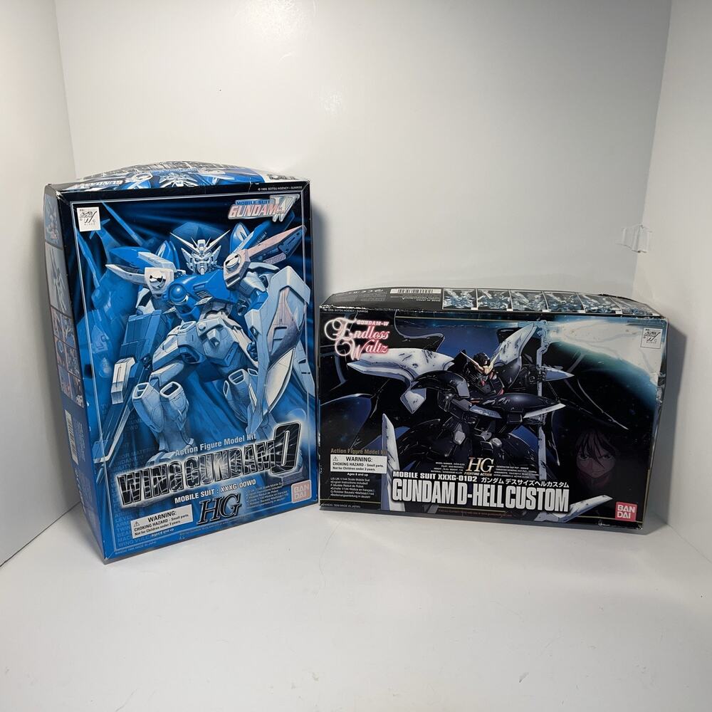 Used/Assembled MG, RG And HG Gundam Model Kits, As Is , Parts Missing. (LOOK)